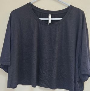 Fabletics Black crop top, size 3x